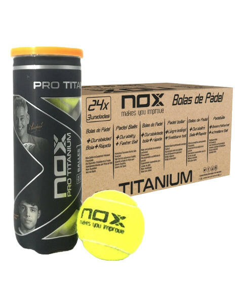 Doos Nox Pro Titanium Padelballen 24 x 3 ST.