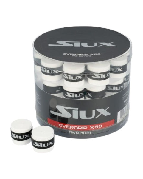 Siux Pro Comfort Overgrips Wit (60 st.)