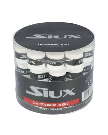 Siux Pro Perforated Overgrips Wit (60 st.)