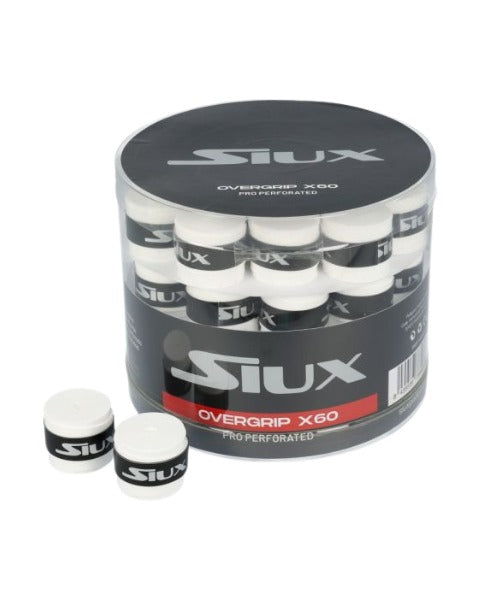 Siux Pro Perforated Overgrips Wit (60 st.)